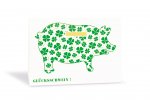 Geschenkkarte Piggy Bank Glücksschwein