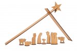 Vorschau: Holzkrippe Simply Christmas geölt