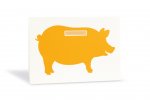 Geschenkkarte Piggy Bank Orange